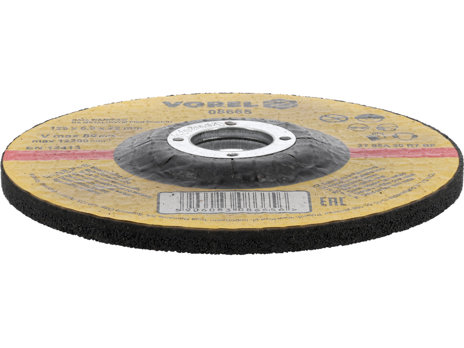 Disc slefuit metal Vorel 125x6, 8x22mm VOREL 08665