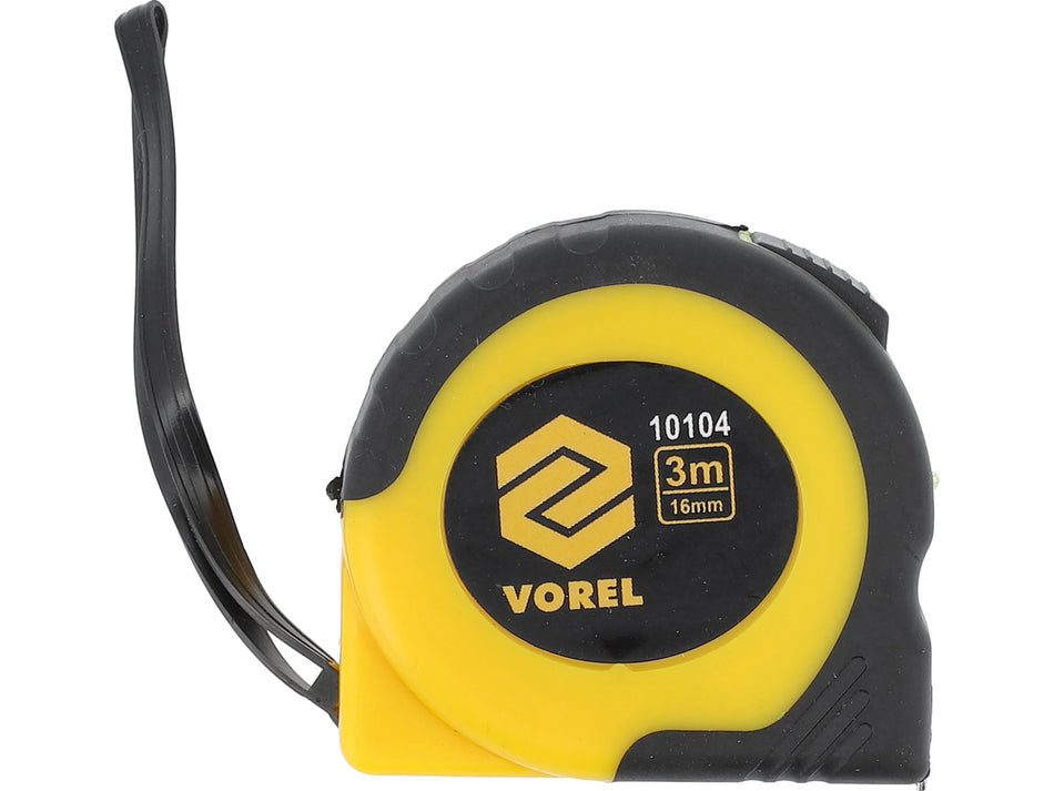 Ruleta Vorel 3mx16mm, galben - negru VOREL 10104
