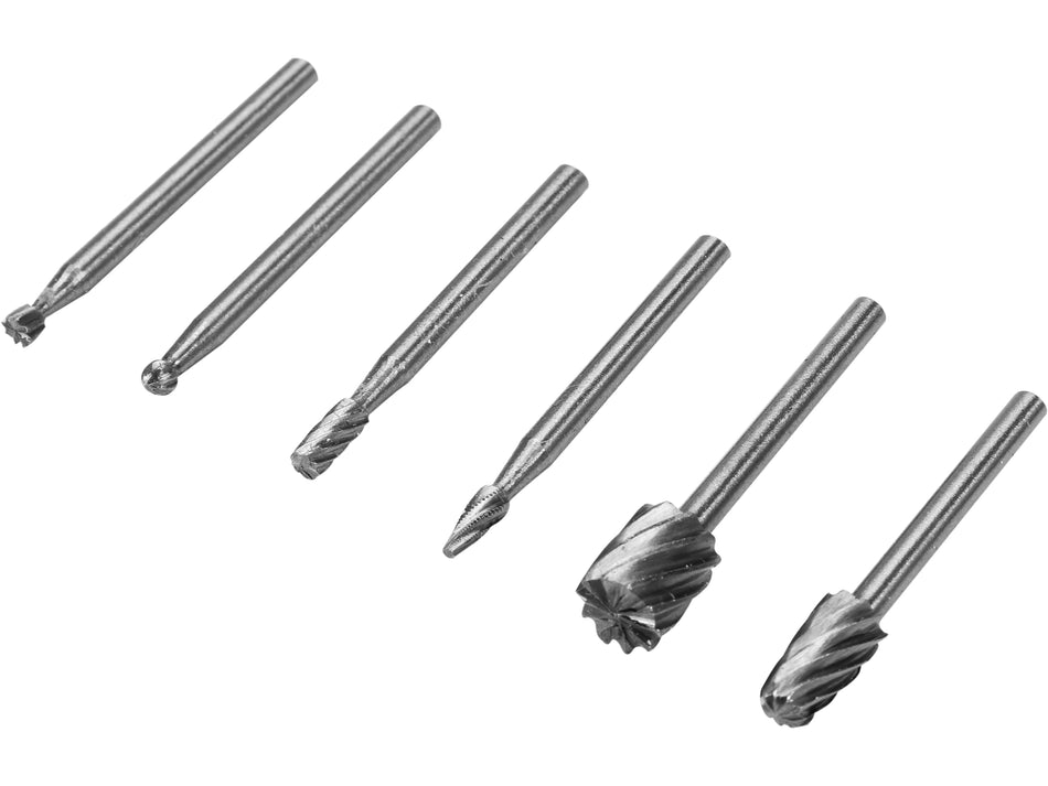 Set Sthor 6 freze pentru aluminiu si metal, ax 3.2mm