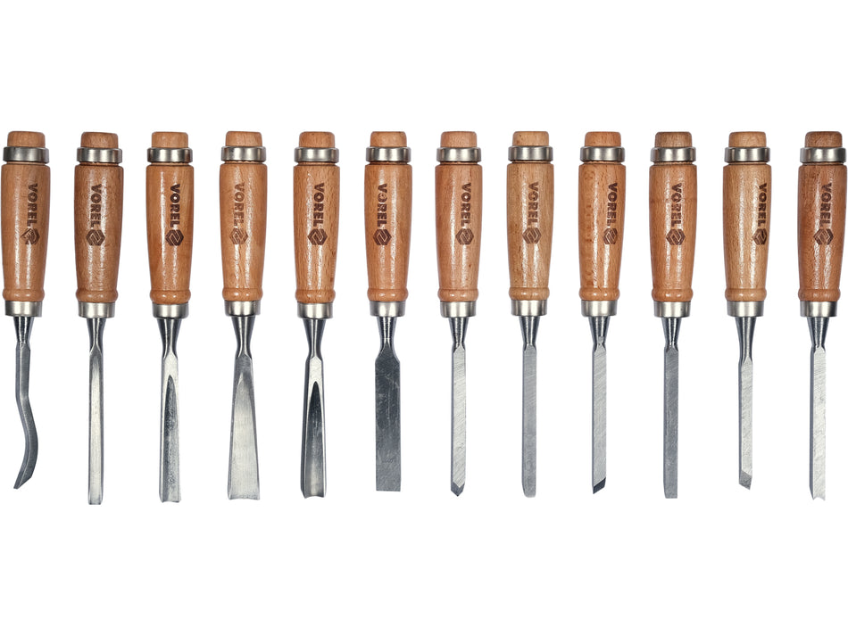 Set dalti pentru lemn Vorel 12 buc VOREL 25570