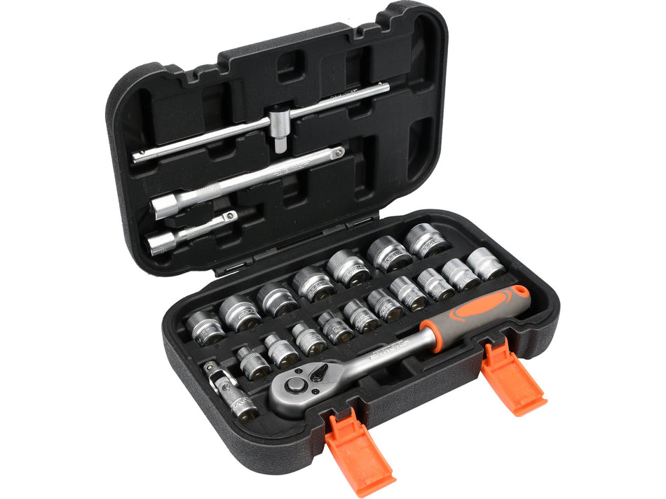 Trusa tubulare 3/8'', Sthor, 22 piese