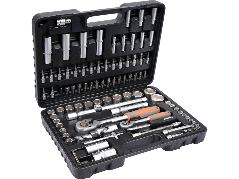 Trusa tubulare 1/2''-1/4'', Sthor, 94 piese