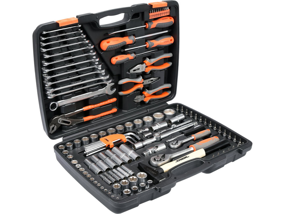 Trusa tubulare 1/2''-1/4'' Sthor 122 piese STHOR 58690
