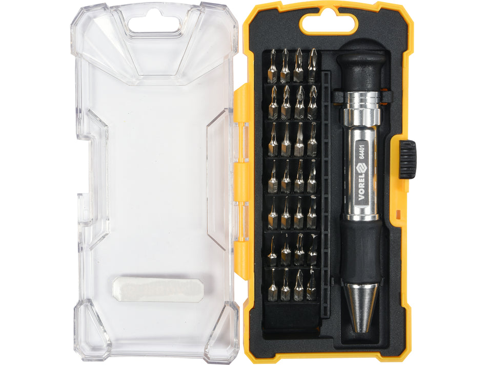 Set surubelnita cu biti Vorel, 29 buc VOREL 64401