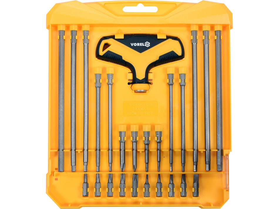 Set biti cu maner Vorel 25 piese VOREL 65880