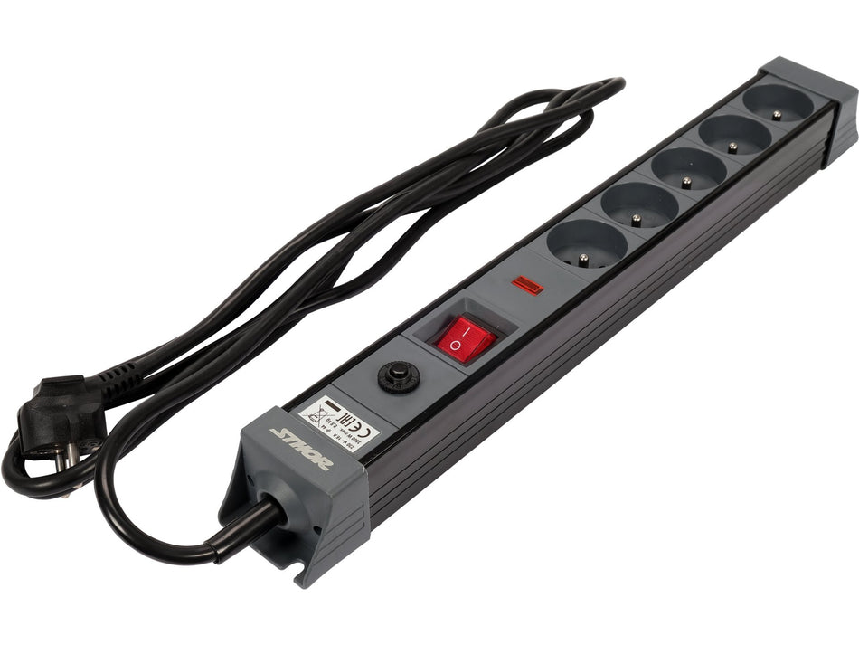 Prelungitor electric Sthor 5 prize, cu intrerupator, 3m 3M-2