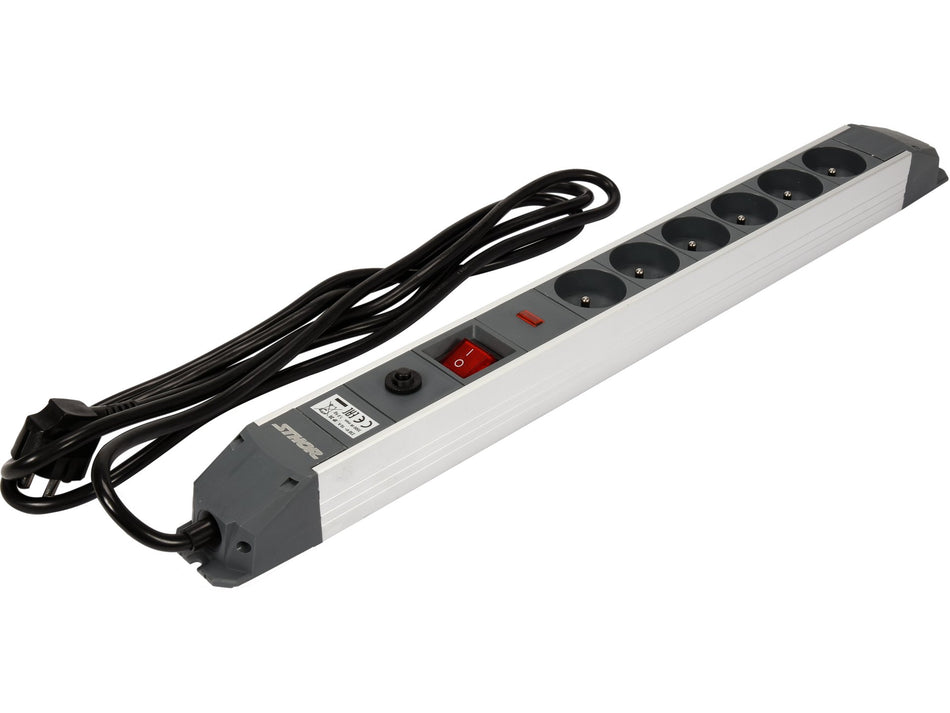 Prelungitor electric Sthor 6 prize, cu intrerupator, 3 INTRERUPATOR-3M