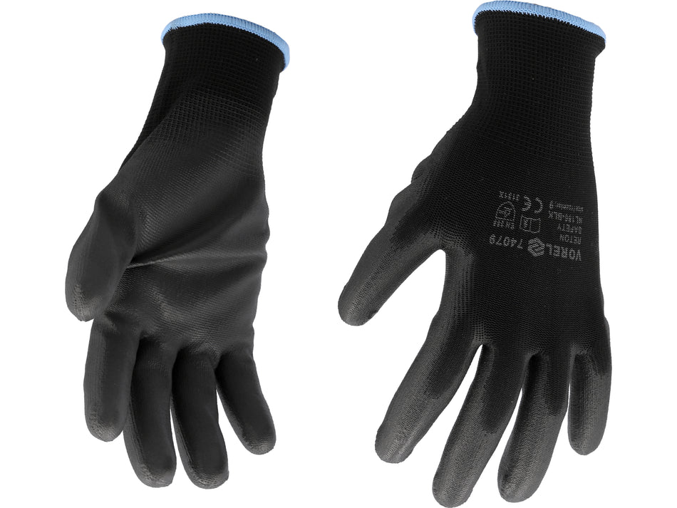 Manusi de lucru Vorel 9'' negre VOREL 74079
