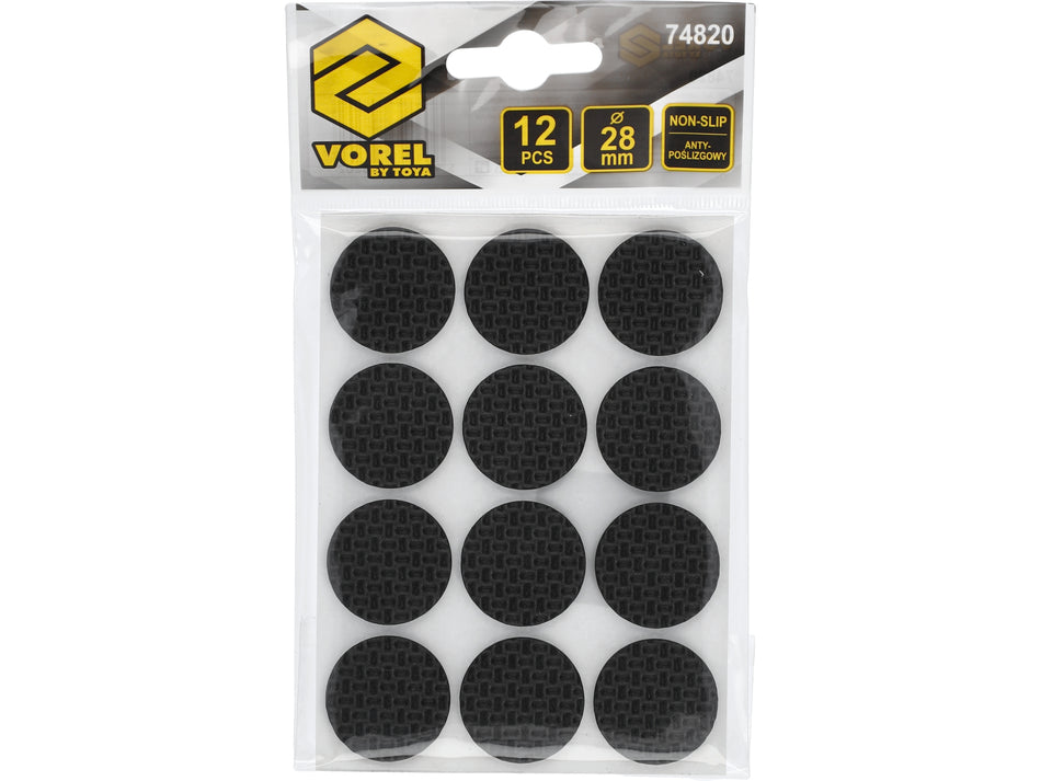 Suport antiderapant cu dublu adeziv Vorel 28mm, 12 buc BUC-2