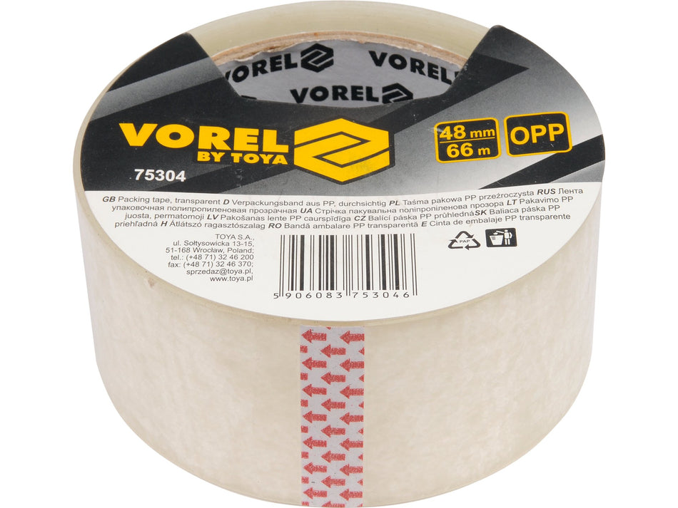 Banda adeziva pentru ambalare Vorel 48mmx66m...