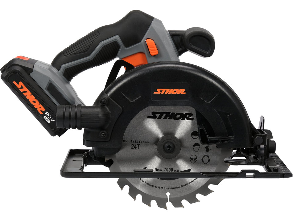 Circular de mana Sthor 20v, 165mm, 1x2ah STHOR 78133