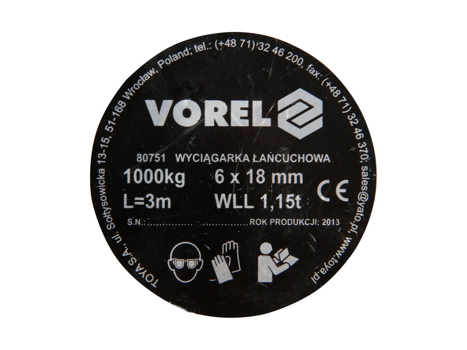 Scripete Vorel 1000kg VOREL 80751