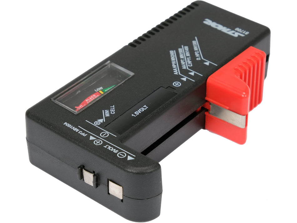 Tester pentru baterii Sthor de 1.5v si 9v STHOR 81700