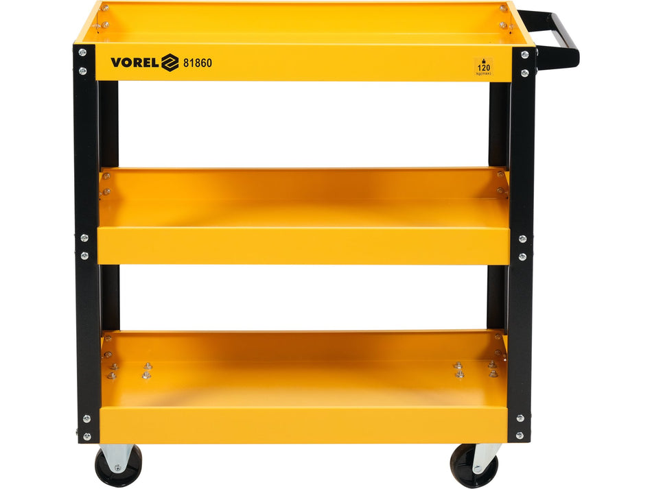 Carucior pentru atelier Vorel 3 rafturi, 775x760x355mm