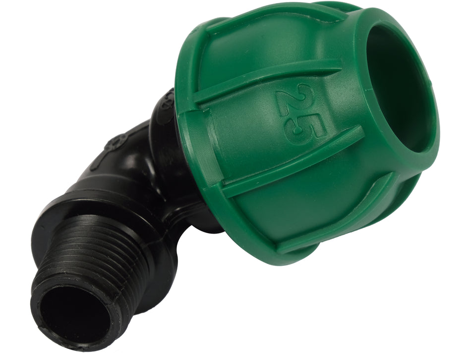Cot compresiune 90 grade Flo filet exterior Flo 25mm 25MM