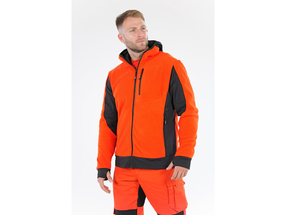 Jacheta fleece cu gluga sarna rosie l Yato YATO...