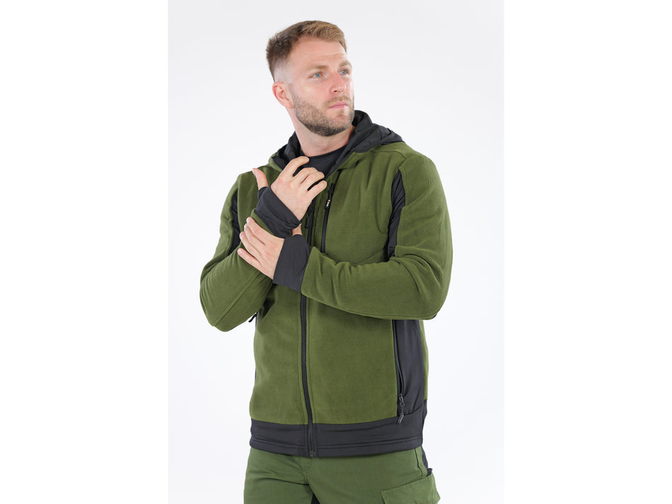 Jacheta fleece cu gluga sarna verde Yato 3xl YATO...