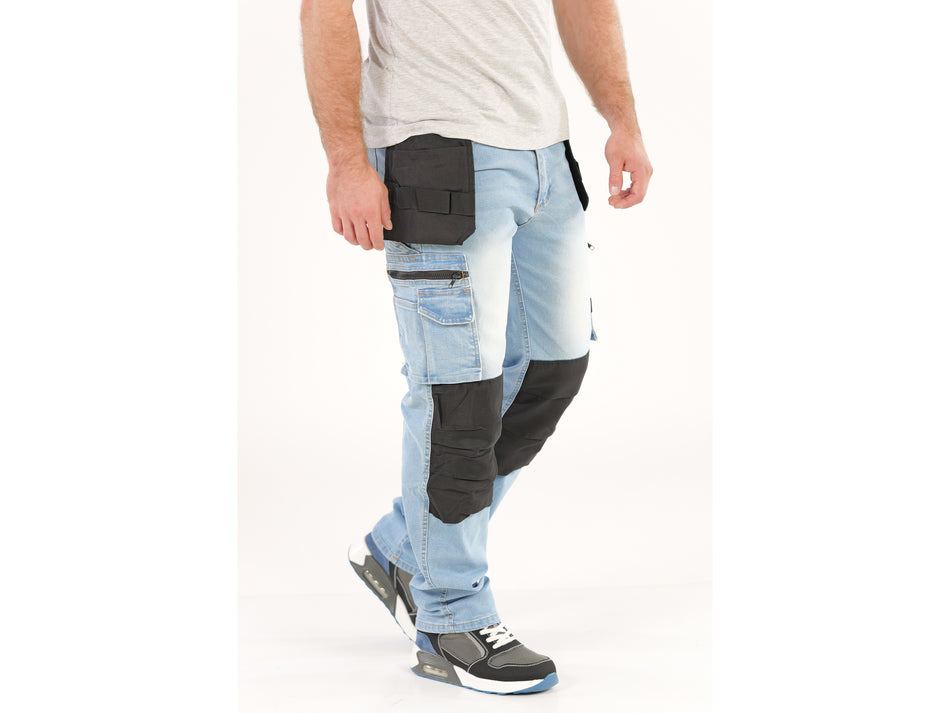 Pantaloni de lucru jeans albastru Yato, marimea 2xl...