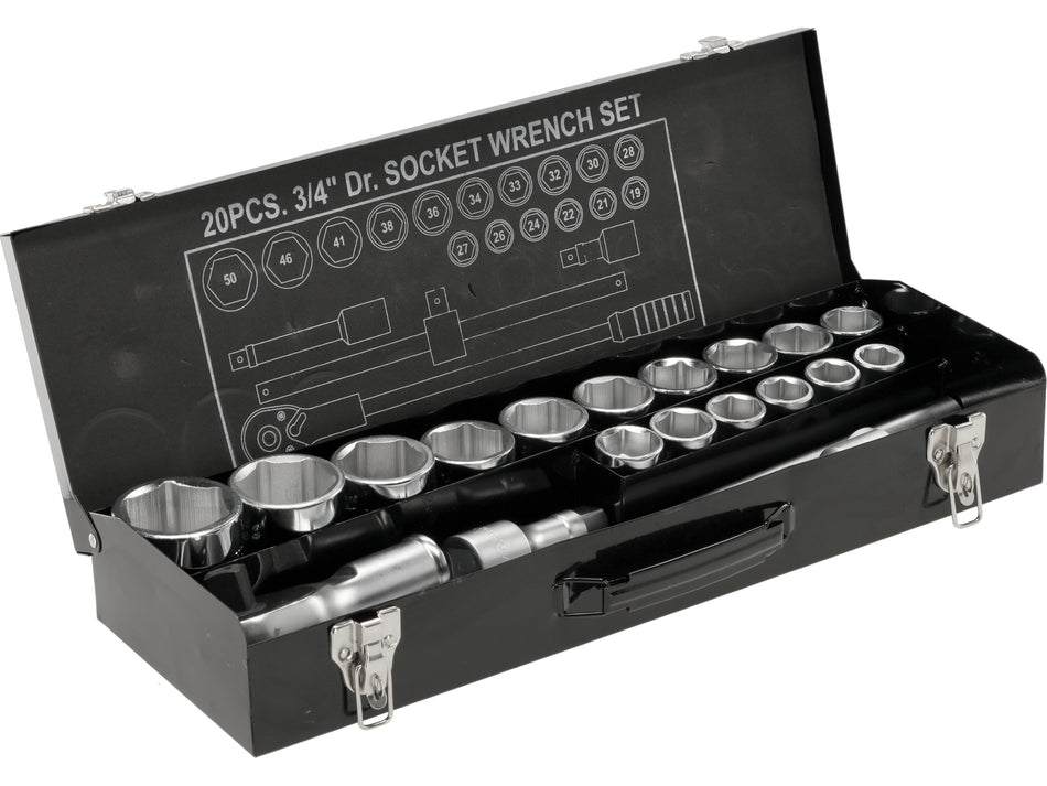 Set chei tubulare hexagonale 3/4'' Yato 21 buc YATO...