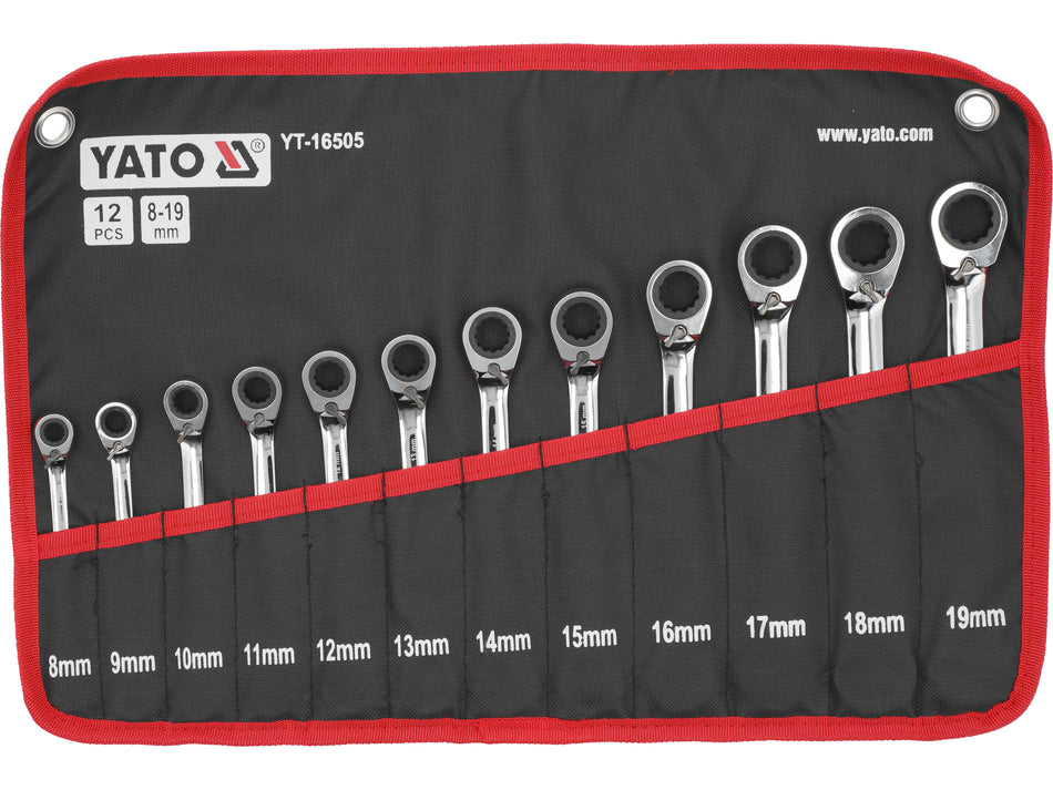 Set Yato 12 chei combinate cu clichet YATO YT-16505