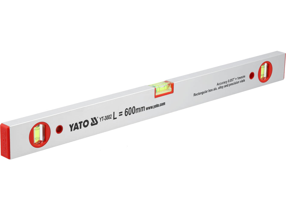 Nivela aluminiu Yato 600mm, 3 bule YATO YT-3002