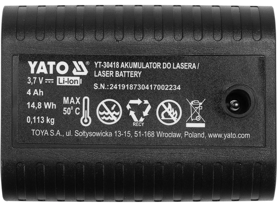 Acumulator pentru yt-30417 Yato 4000mah YATO YT-30418