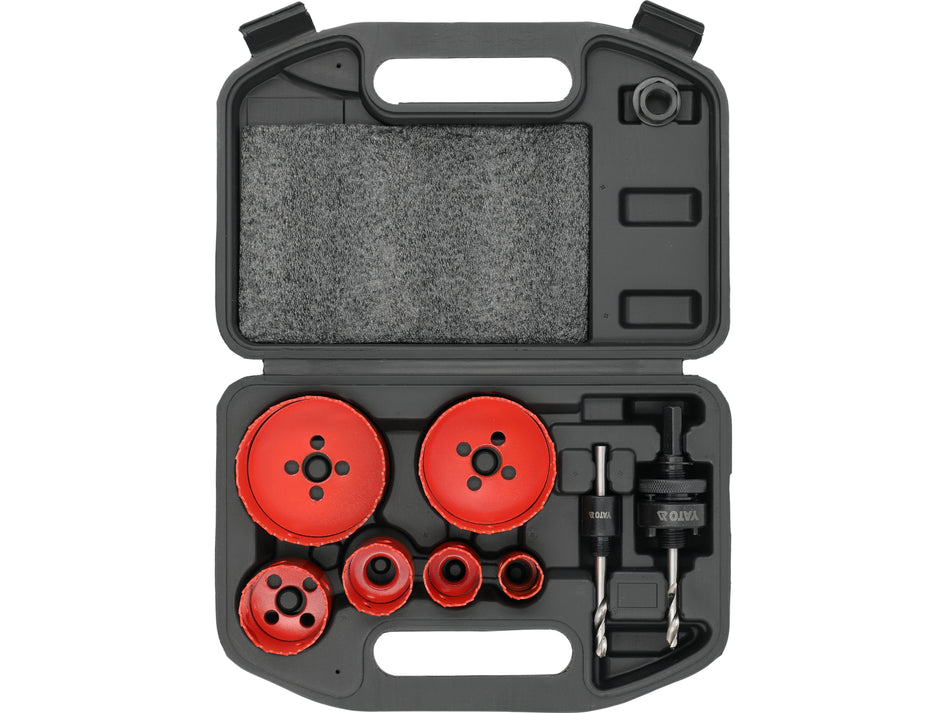 Set carote pentru electricieni Yato 8 buc, 22-73mm...