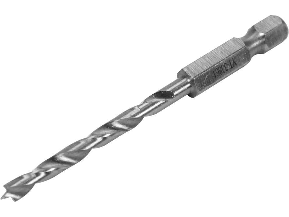 Burghiu pentru lemn Yato 4mm, prindere hexagonala...