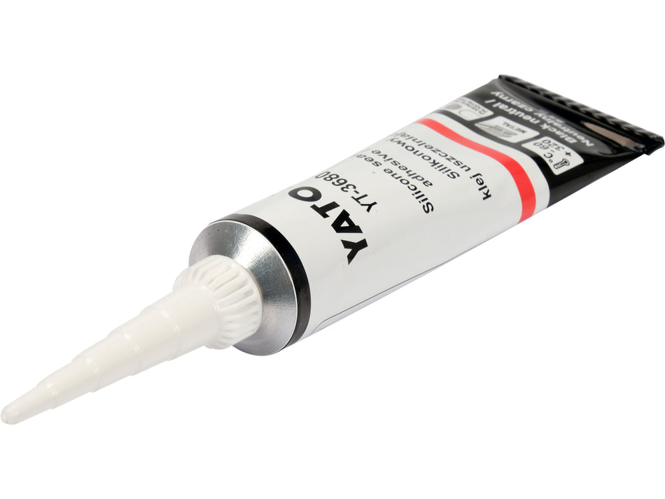 Adeziv sigilant siliconic Yato 85g, negru YATO YT-36801