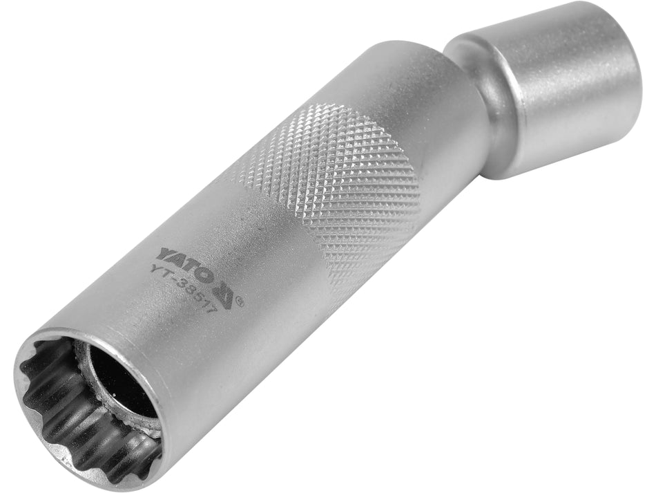 Cheie bujii Yato 16mm 3/8'' cu articulatie cardanica