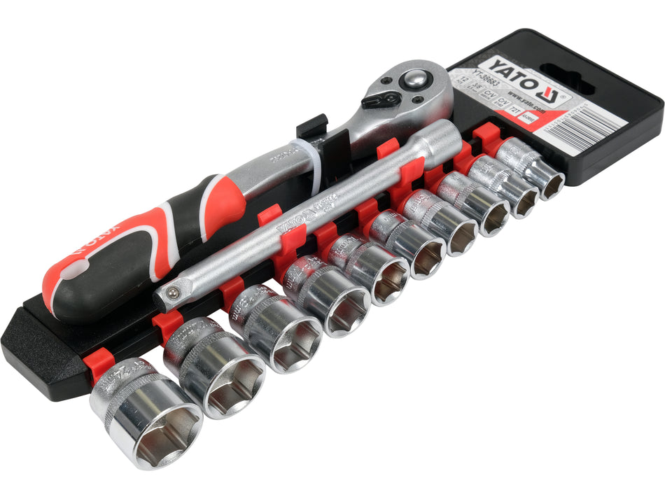 Set tubulare cu accesorii 3/8'' Yato 12 piese YATO...