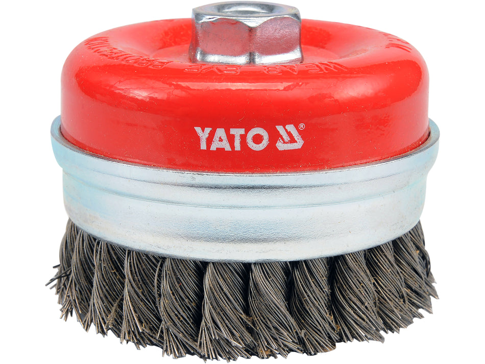 Perie cupa Yato 100mm, prindere m14, cu toroane DIN...