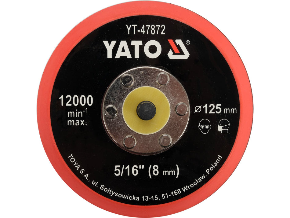Disc de lustruit cu velcro Yato 125mm th 5/16 YATO...
