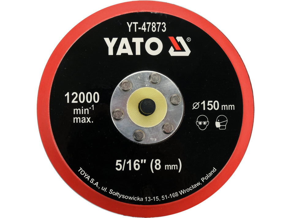 Disc de lustruit cu velcro Yato 150mm th 5/16 YATO...