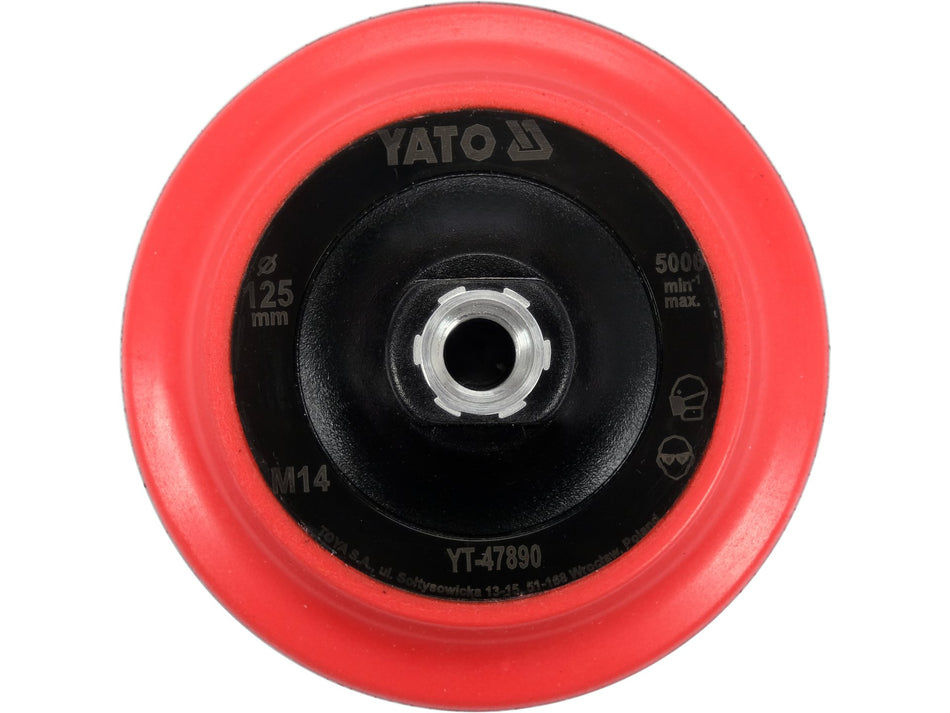 Disc de lustruit cu velcro Yato 125mm m14 YATO YT-47890