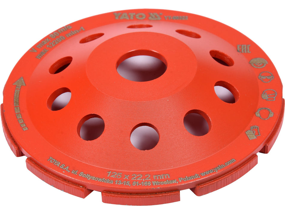 Cupa diamantat pentru slefuit Yato 125mm YATO YT-60322