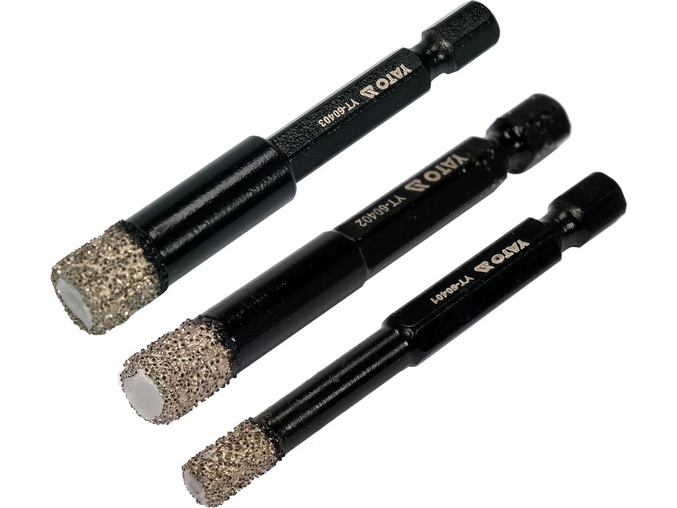 Set Yato 3 burghie diamantate pentru ceramica YATO...