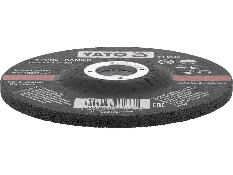 Disc debitat piatra Yato 125x6.8x22mm YATO YT-6133