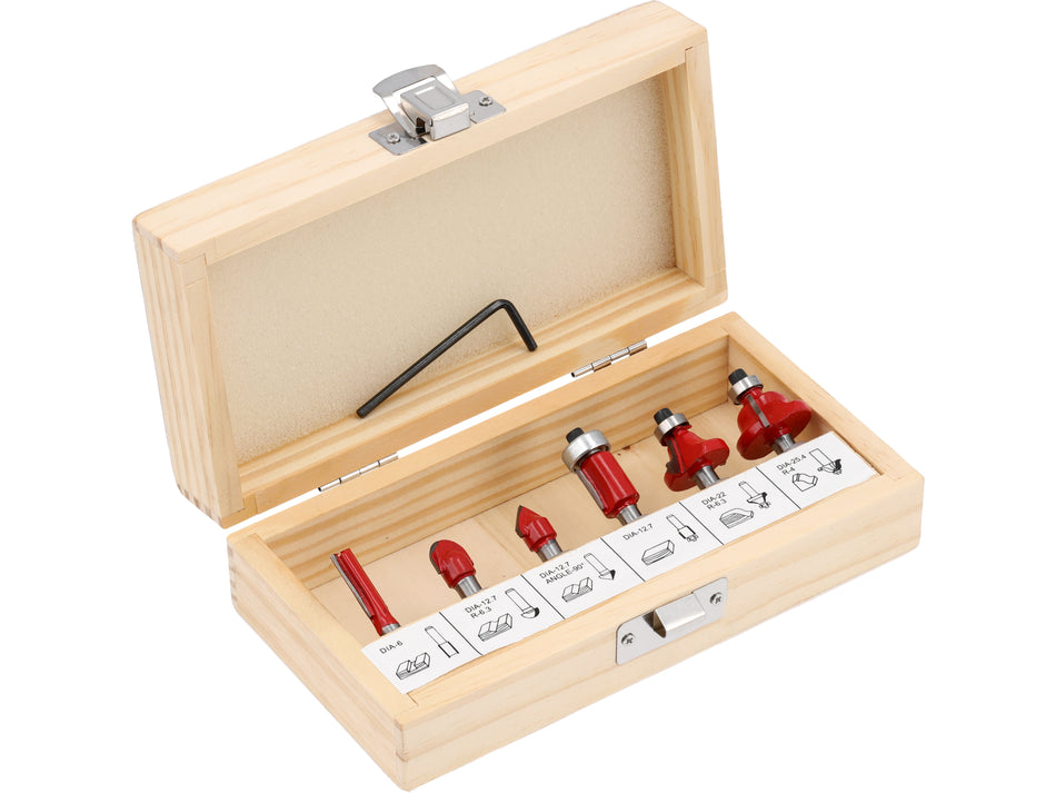 Set Yato 6 freze pentru lemn, prindere 6mm YATO...