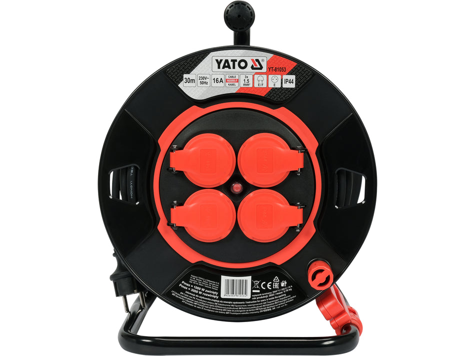 Prelungitor Yato 30m pe tambur, 16a YATO YT-81053