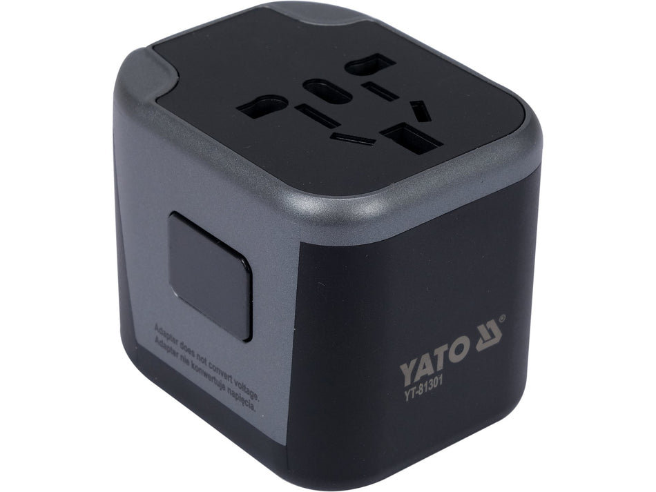 Adaptor universal de calatorie Yato 2 x port usb...