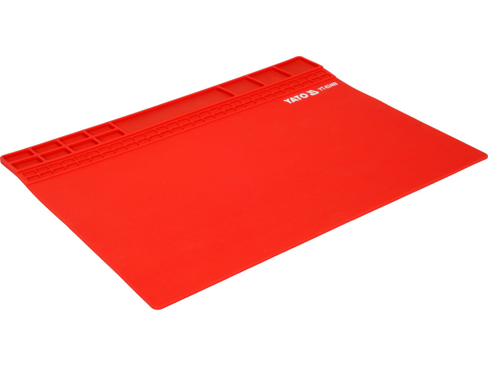 Covoras silicon pentru statie de lipit Yato 40x30 cm