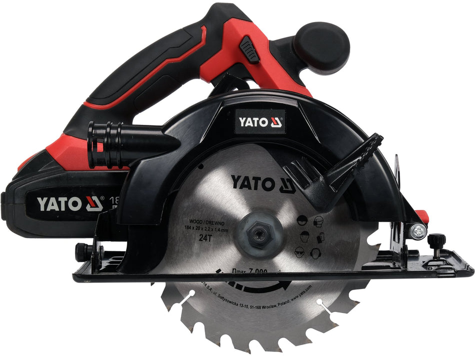 Circular de mana Yato 185mm, 18v, 1x3ah YATO YT-82808