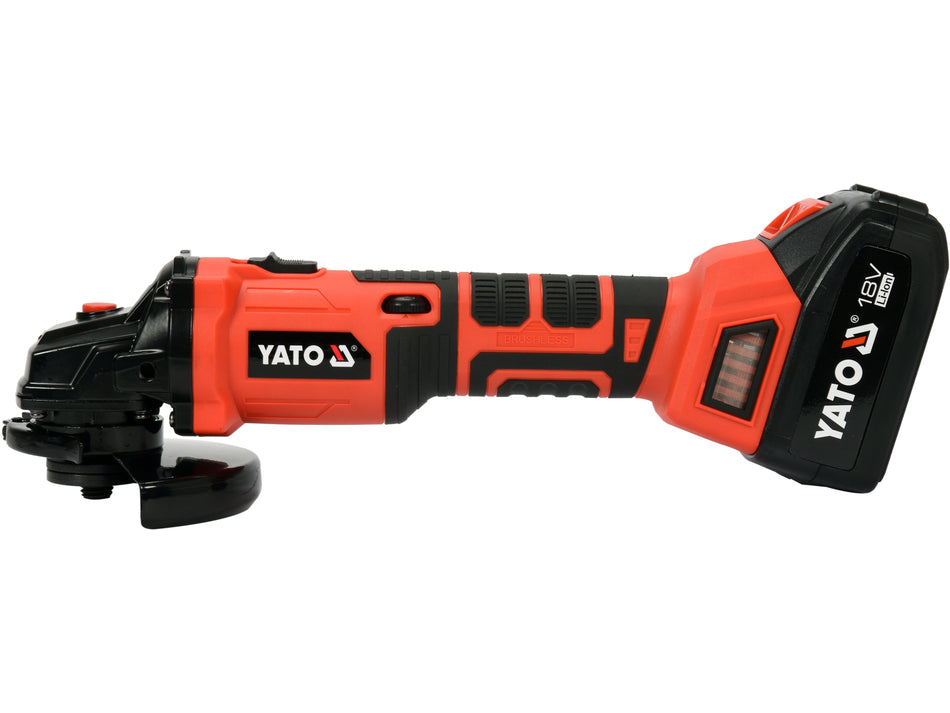 Polizor unghiular Yato 18v, 125mm, fara perii...