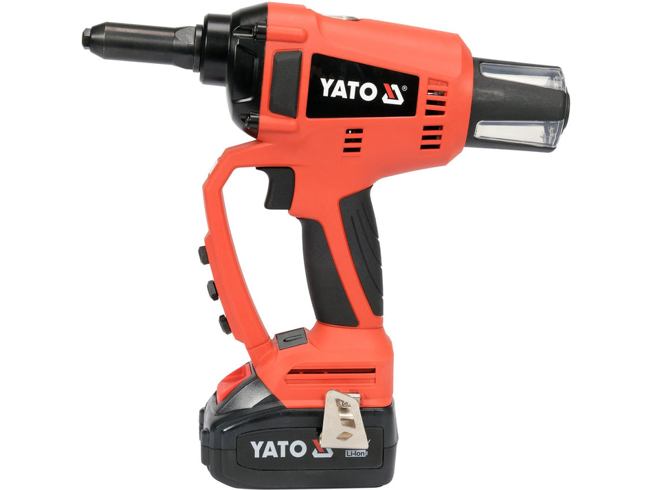 Presa de nituit Yato 18v, 2.4, 3-3.2, 4, 4.8-5mm, 1x3ah