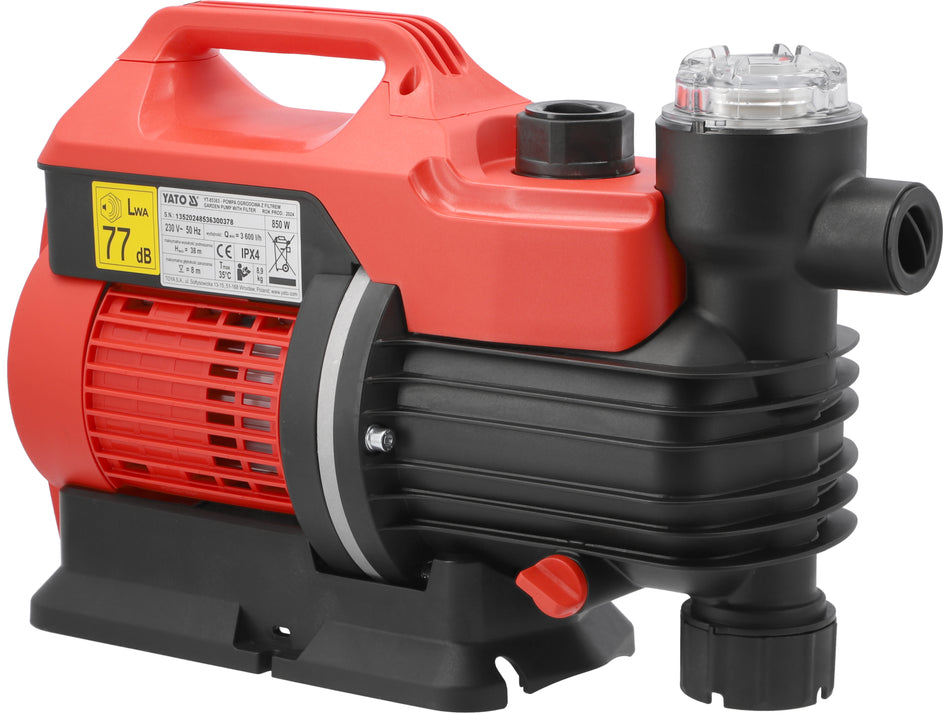 Pompa de gradina cu filtru Yato 850W YATO YT-85363