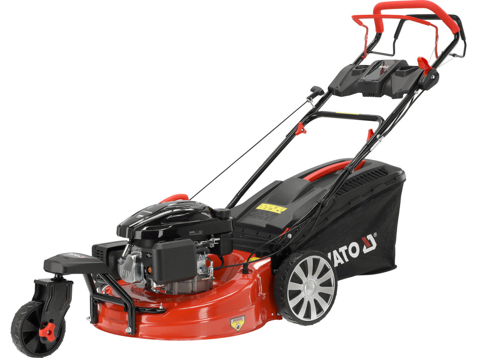 Masina de tuns iarba, pe benzina, cu autopropulsie, Yato, 53cm, 3 roti