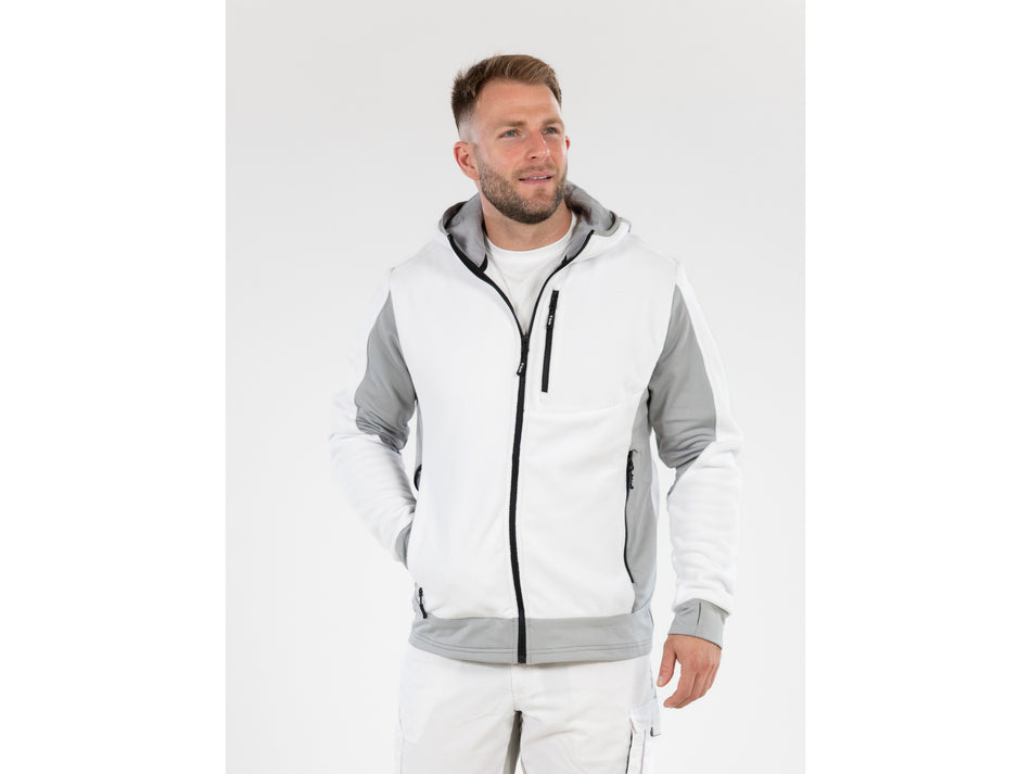 Jacheta fleece cu gluga sarna alba s Yato YATO YT-79176