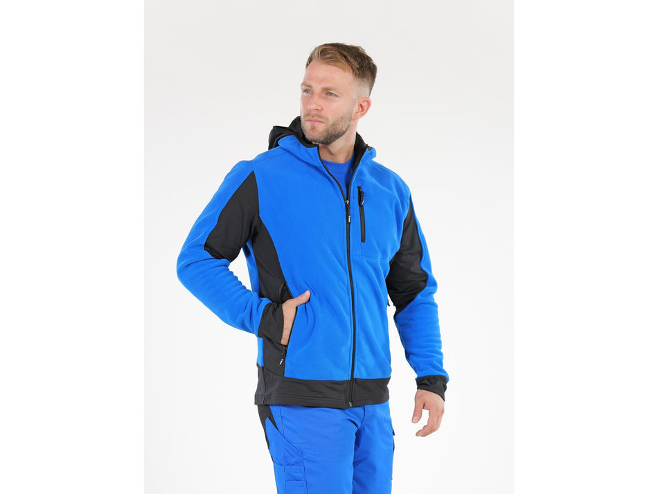 Jacheta fleece cu gluga sarna albastra m Yato YATO...