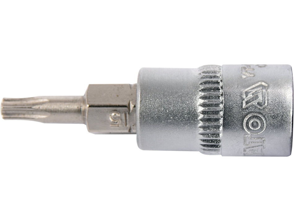 Bit torx Yato t15, cu adaptor 1/4'', 37mm YATO YT-04303